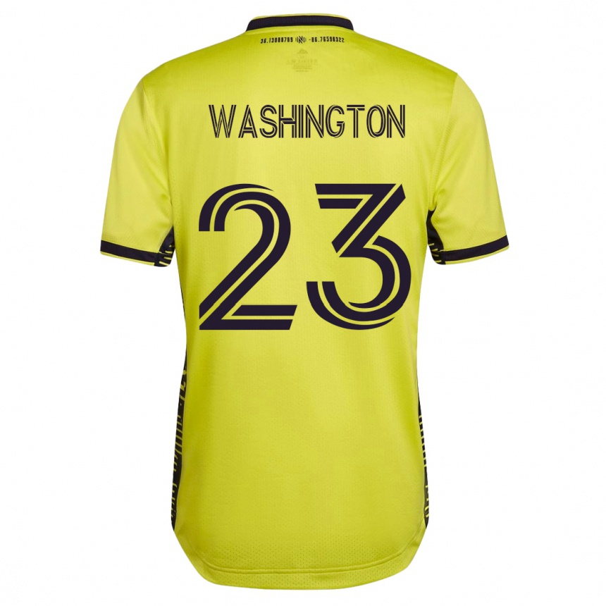 Niño Fútbol Camiseta Taylor Washington #23 Amarillo 1ª Equipación 2023/24