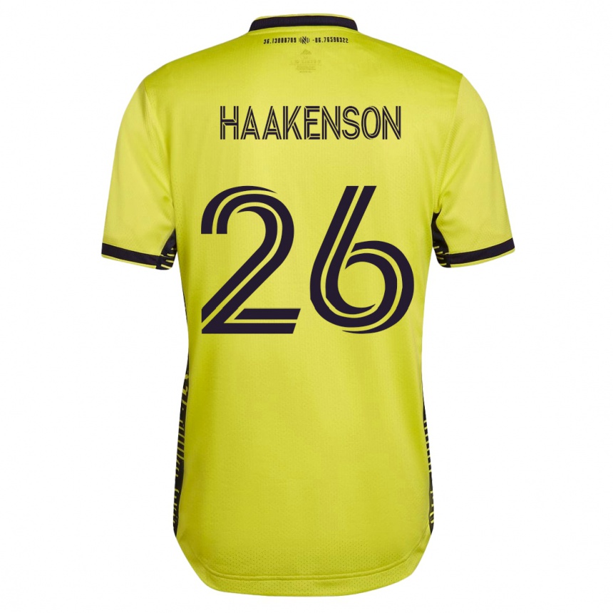 Niño Fútbol Camiseta Luke Haakenson #26 Amarillo 1ª Equipación 2023/24