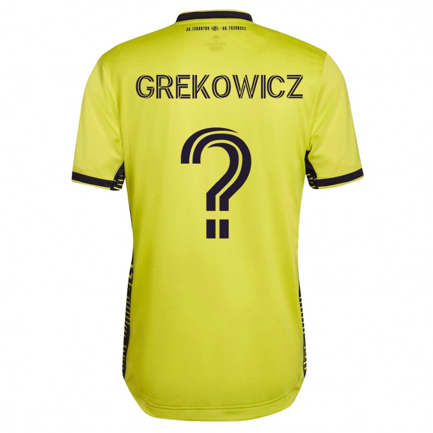 Niño Fútbol Camiseta Jacob Grekowicz #0 Amarillo 1ª Equipación 2023/24