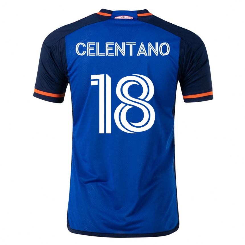 Niño Fútbol Camiseta Roman Celentano #18 Azul 1ª Equipación 2023/24