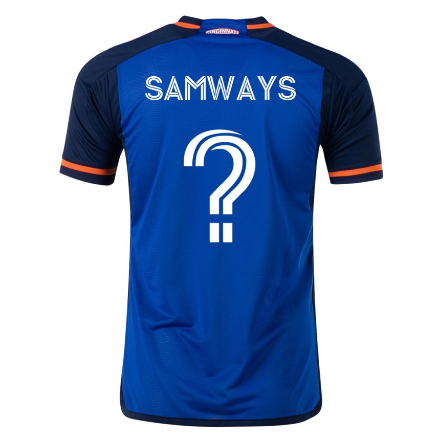 Niño Fútbol Camiseta Nicholas Samways #0 Azul 1ª Equipación 2023/24