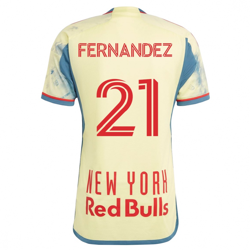 Niño Fútbol Camiseta Omir Fernandez #21 Amarillo 1ª Equipación 2023/24