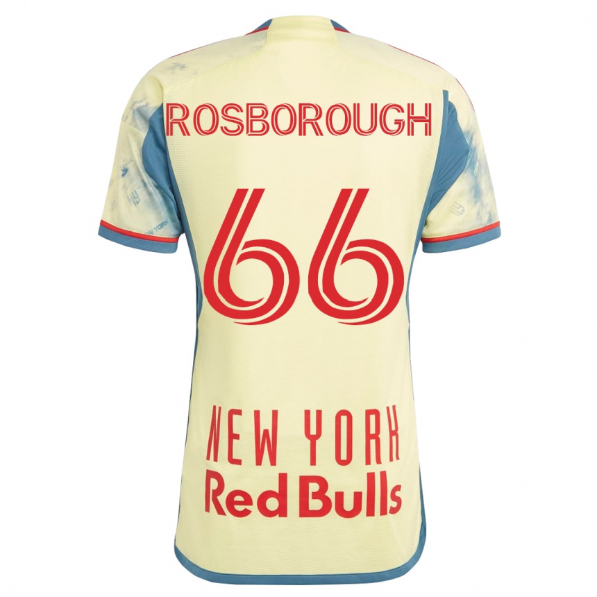 Niño Fútbol Camiseta Tanner Rosborough #66 Amarillo 1ª Equipación 2023/24
