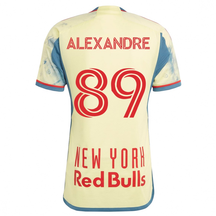 Niño Fútbol Camiseta Davi Alexandre #89 Amarillo 1ª Equipación 2023/24