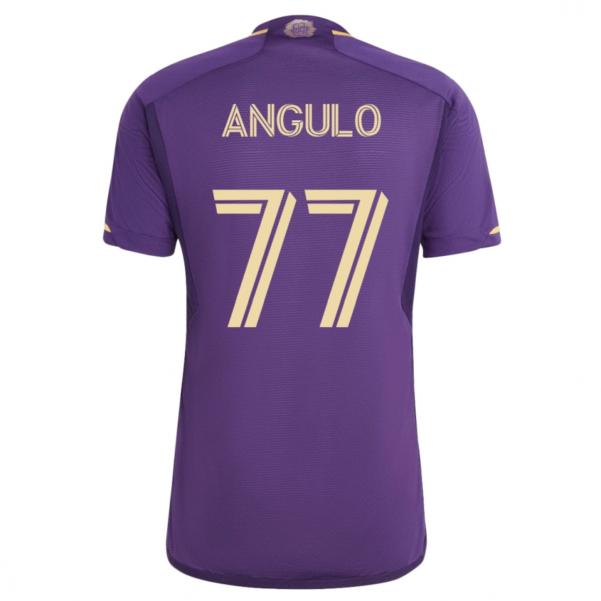 Niño Fútbol Camiseta Iván Angulo #77 Violeta 1ª Equipación 2023/24