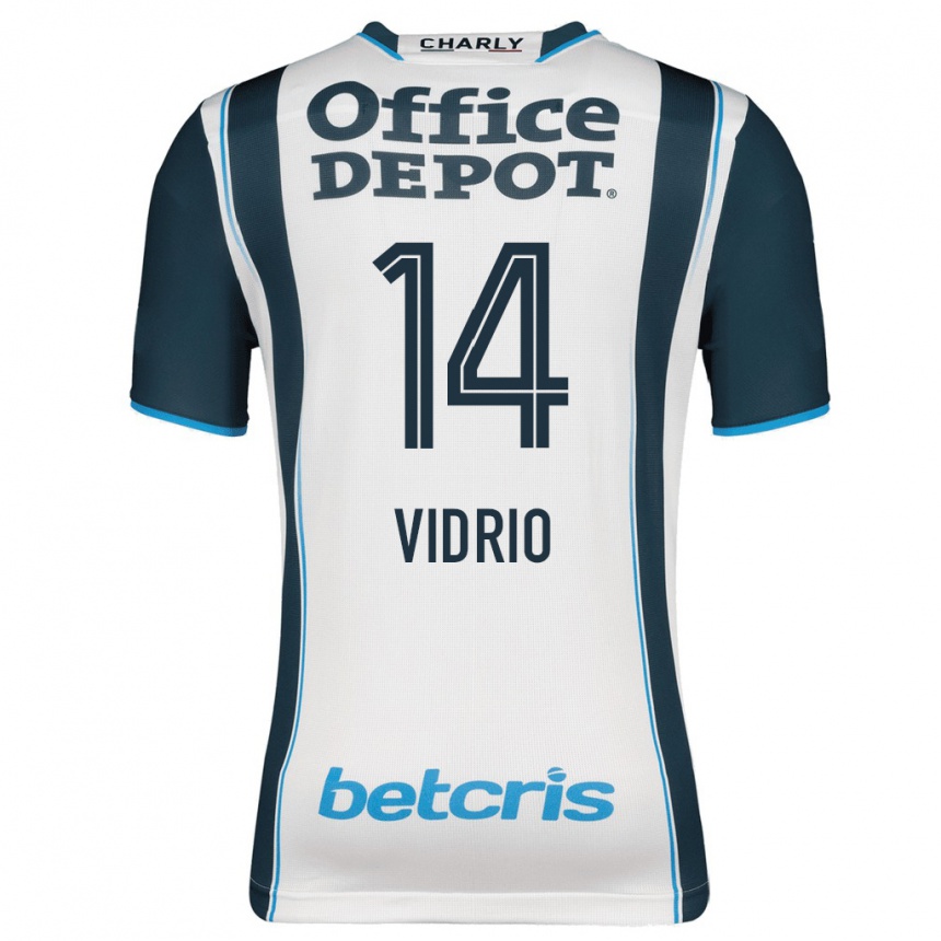 Niño Fútbol Camiseta Nailea Vidrio #14 Armada 1ª Equipación 2023/24