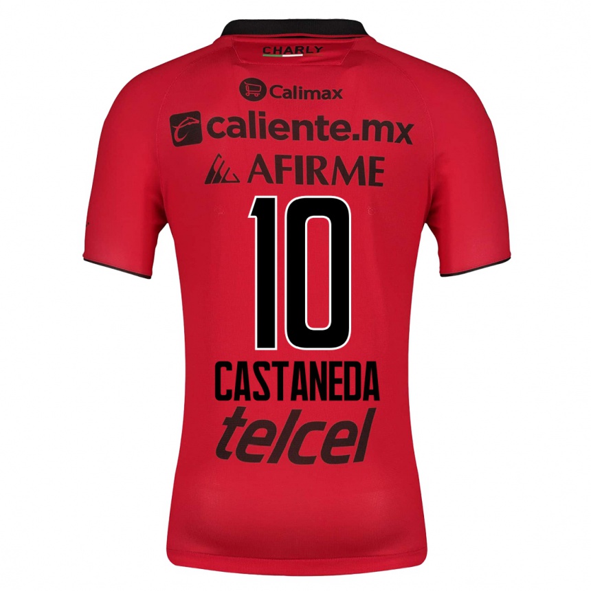 Niño Fútbol Camiseta Kevin Castañeda #10 Rojo 1ª Equipación 2023/24