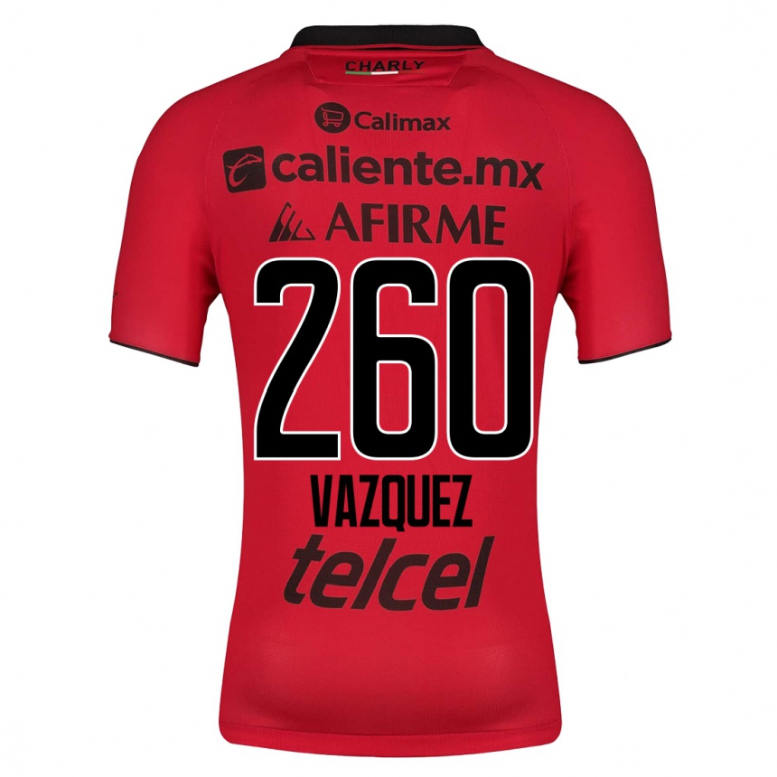 Niño Fútbol Camiseta Octavio Vázquez #260 Rojo 1ª Equipación 2023/24