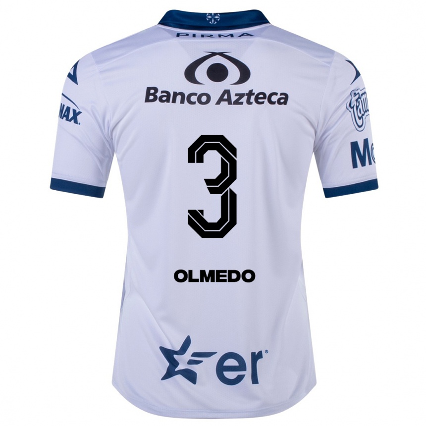 Niño Fútbol Camiseta Sebastián Olmedo #3 Blanco 1ª Equipación 2023/24