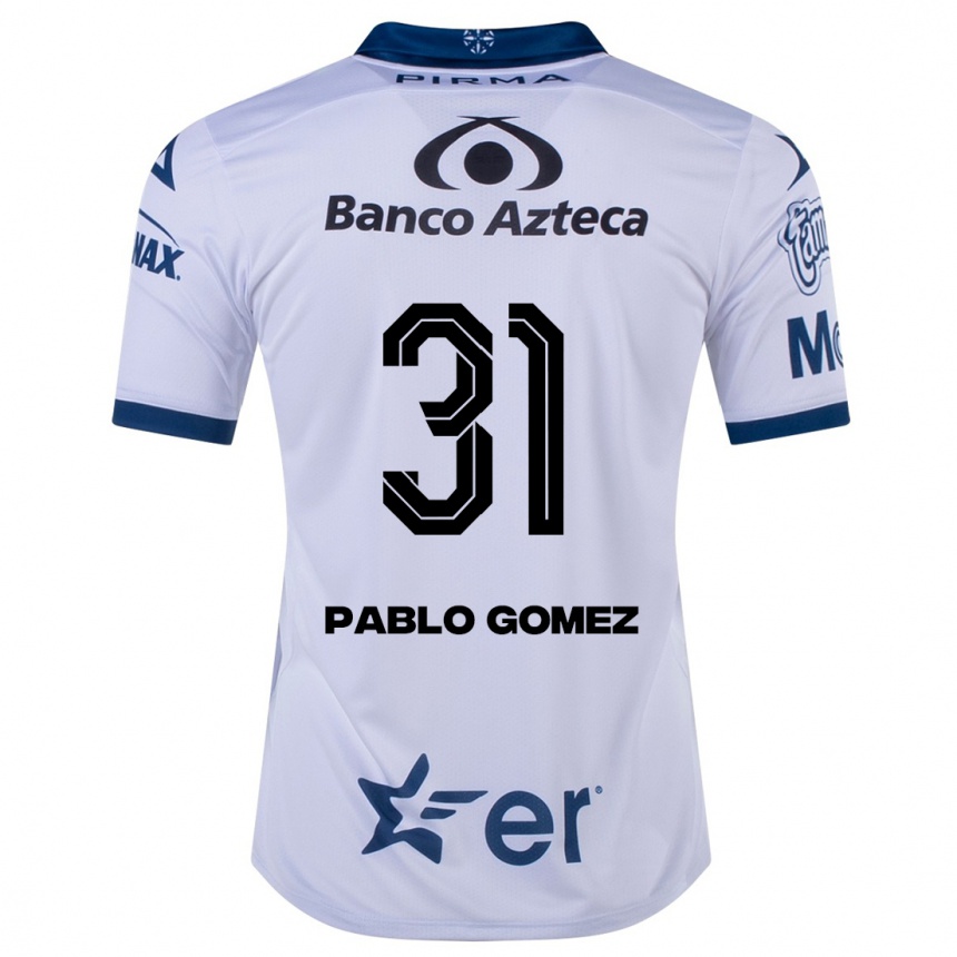 Niño Fútbol Camiseta Juan Pablo Gómez #31 Blanco 1ª Equipación 2023/24
