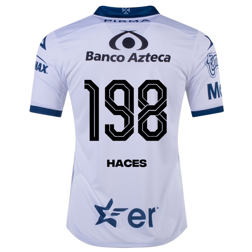 Niño Fútbol Camiseta Daniel Haces #198 Blanco 1ª Equipación 2023/24