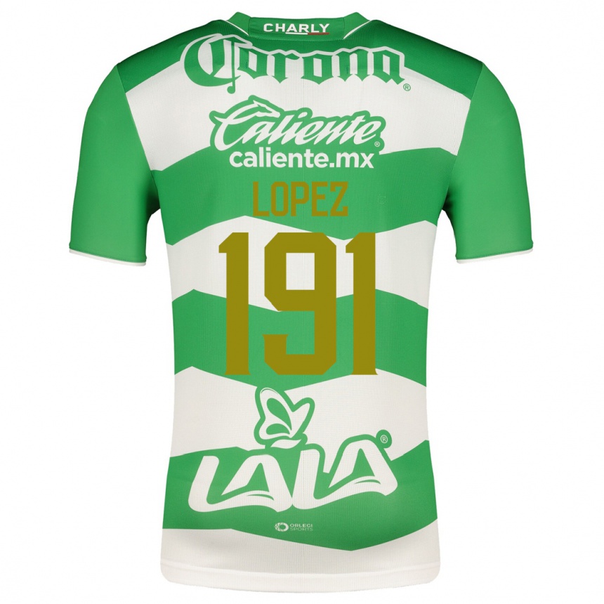 Niño Fútbol Camiseta Carlos López #191 Verde 1ª Equipación 2023/24