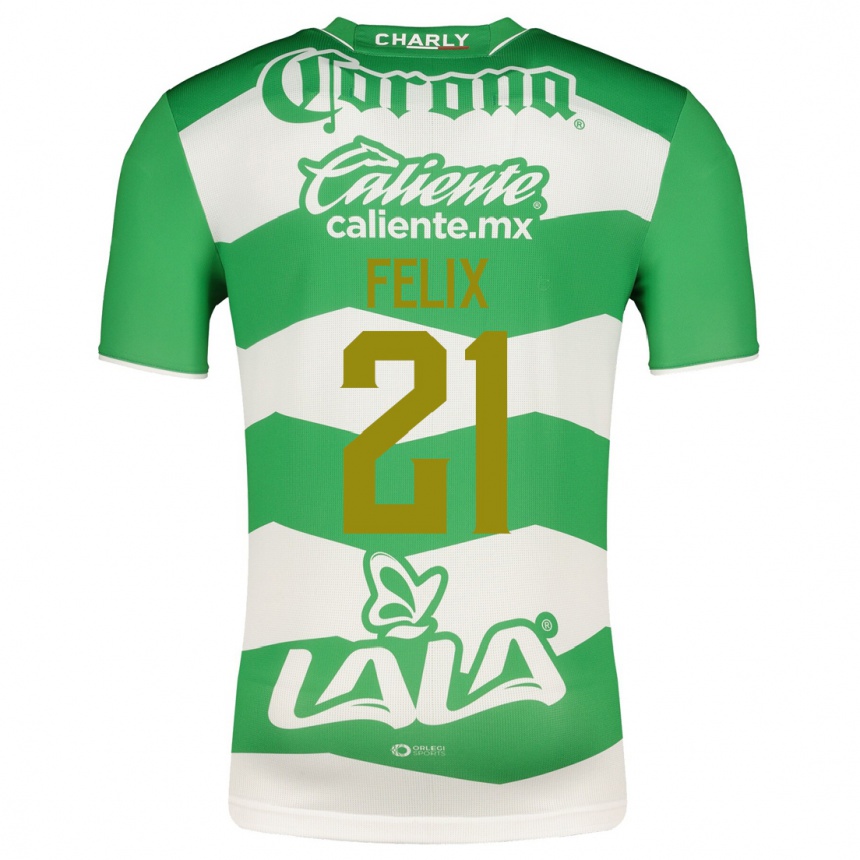 Niño Fútbol Camiseta Judith Félix #21 Verde 1ª Equipación 2023/24