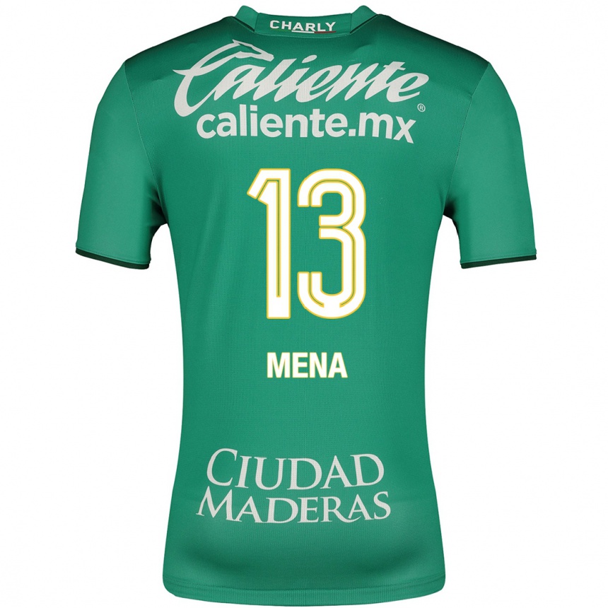 Niño Fútbol Camiseta Ángel Mena #13 Verde 1ª Equipación 2023/24