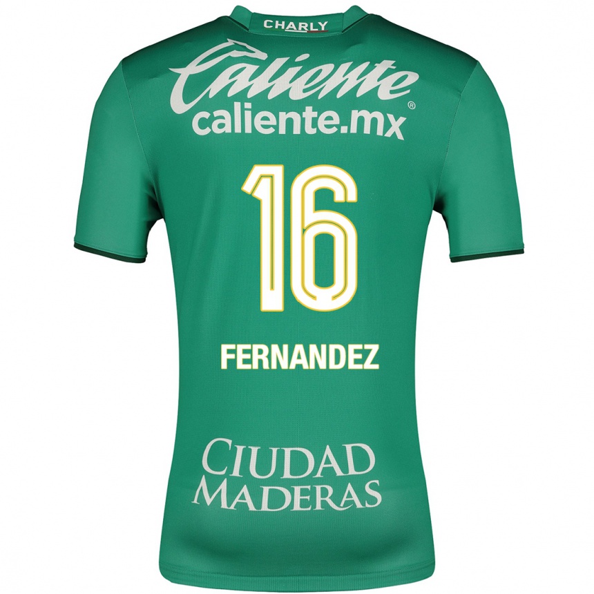 Niño Fútbol Camiseta Omar Fernández #16 Verde 1ª Equipación 2023/24