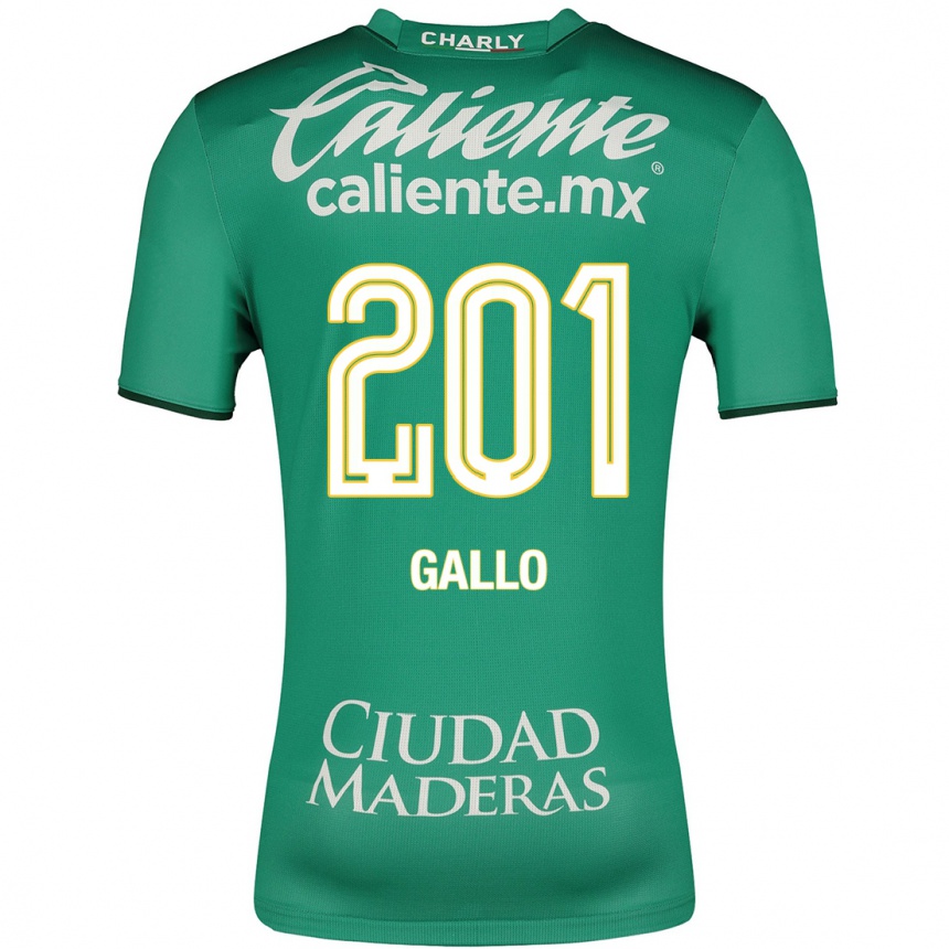 Niño Fútbol Camiseta Andrés Gallo #201 Verde 1ª Equipación 2023/24