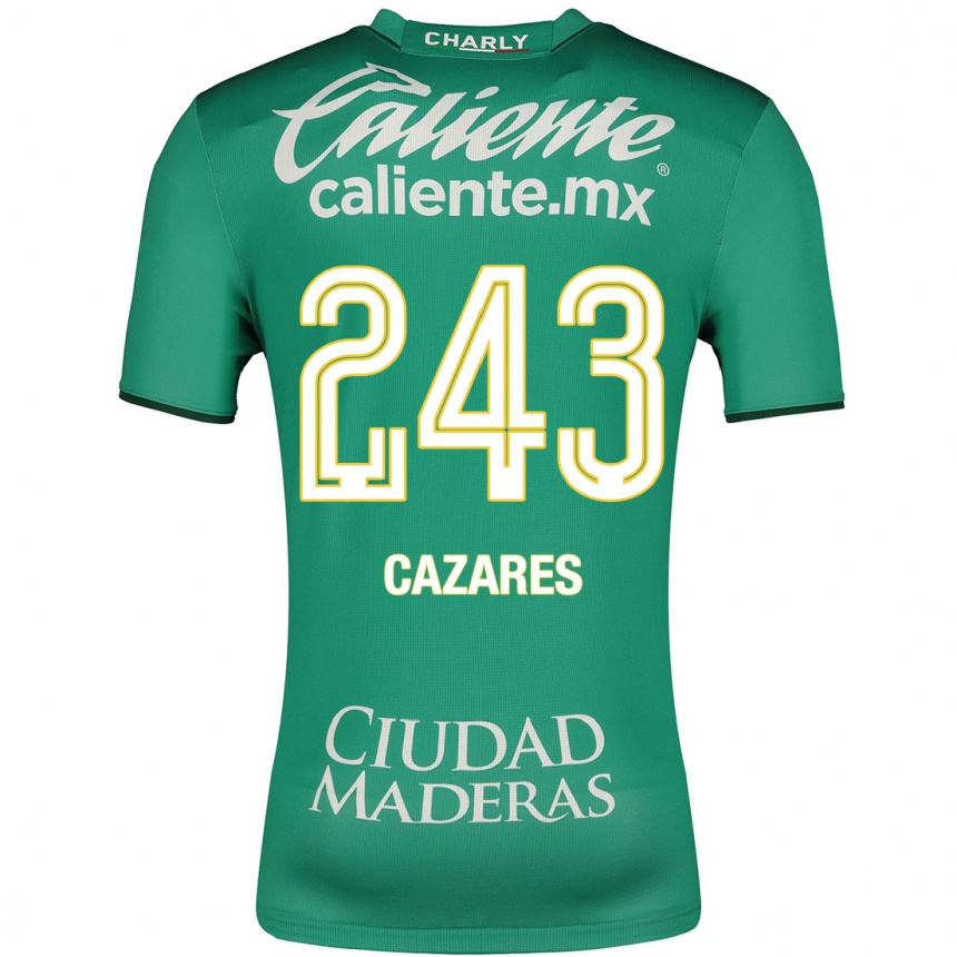 Niño Fútbol Camiseta Juan Cázares #243 Verde 1ª Equipación 2023/24