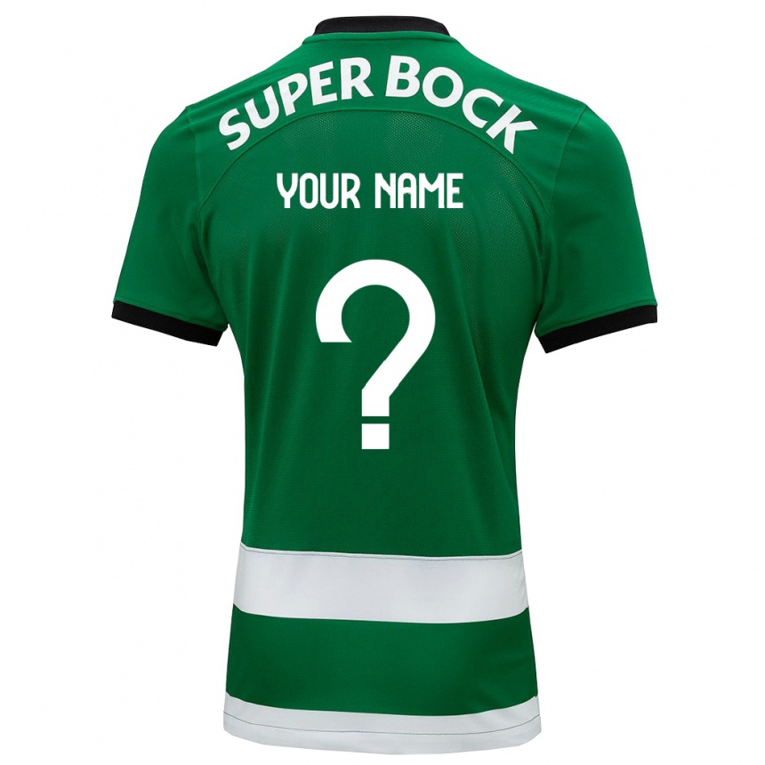Niño Fútbol Camiseta Su Nombre #0 Verde 1ª Equipación 2023/24