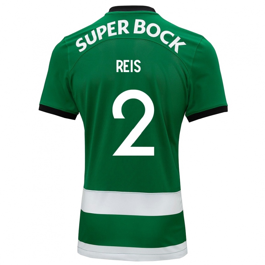 Niño Fútbol Camiseta Matheus Reis #2 Verde 1ª Equipación 2023/24