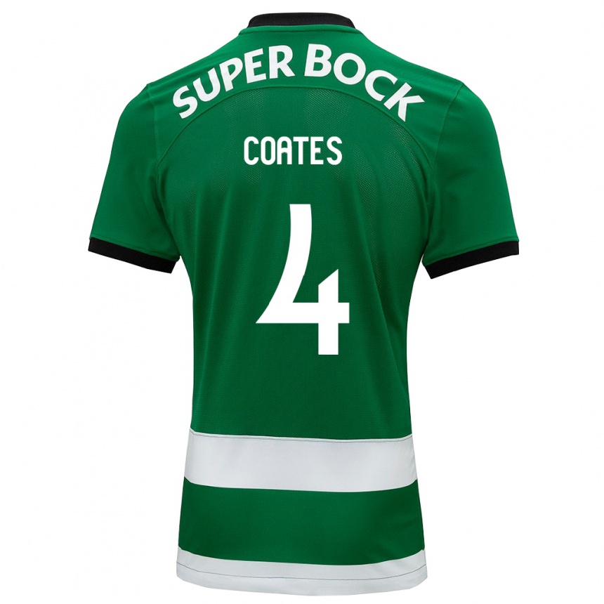 Niño Fútbol Camiseta Sebastián Coates #4 Verde 1ª Equipación 2023/24