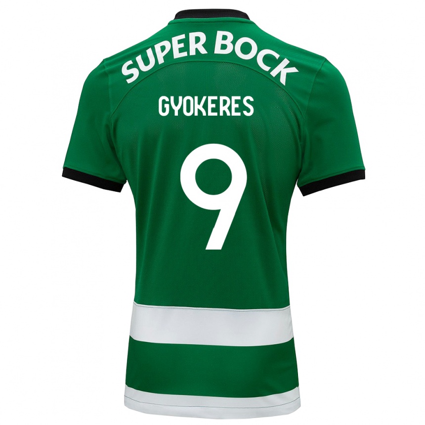 Niño Fútbol Camiseta Viktor Gyökeres #9 Verde 1ª Equipación 2023/24