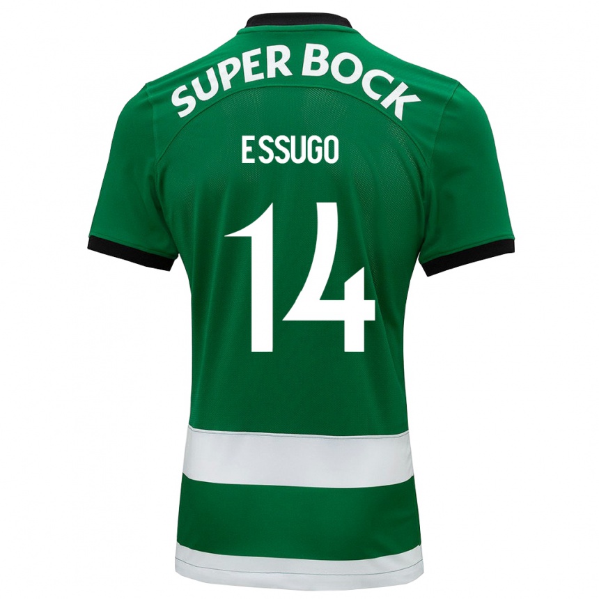 Niño Fútbol Camiseta Dário Essugo #14 Verde 1ª Equipación 2023/24