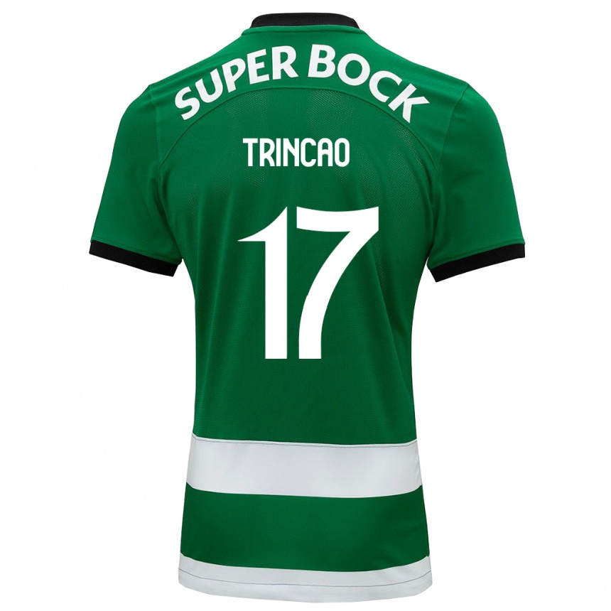 Niño Fútbol Camiseta Trincão #17 Verde 1ª Equipación 2023/24