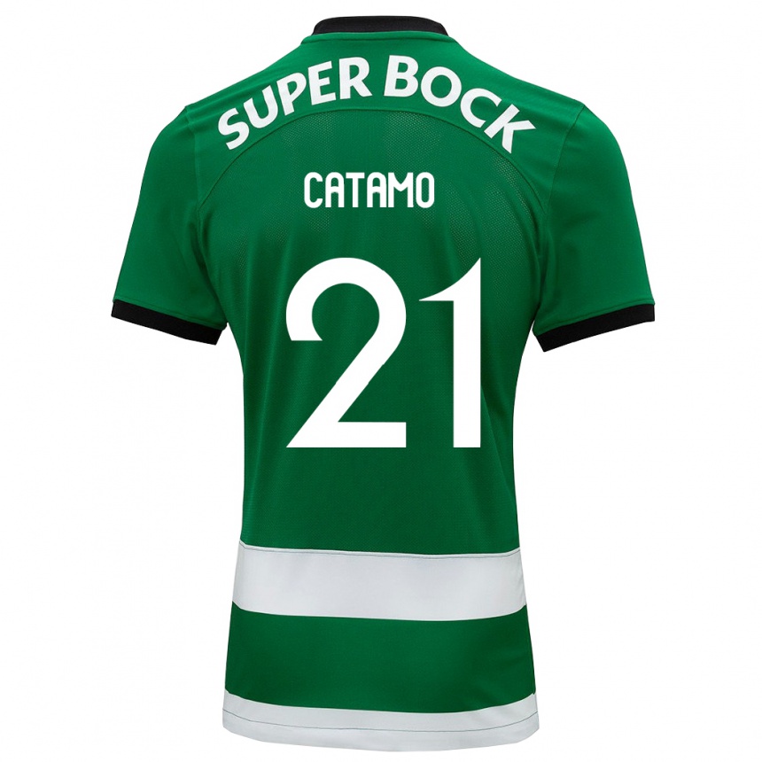 Niño Fútbol Camiseta Geny Catamo #21 Verde 1ª Equipación 2023/24