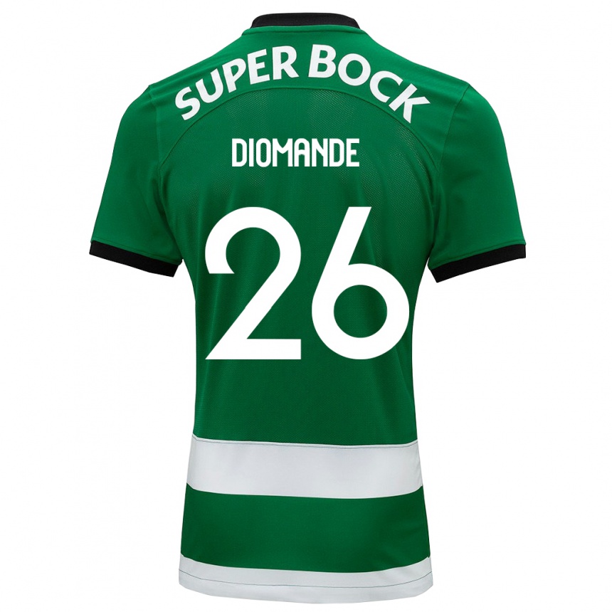 Niño Fútbol Camiseta Ousmane Diomande #26 Verde 1ª Equipación 2023/24