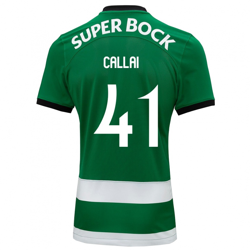 Niño Fútbol Camiseta Diego Callai #41 Verde 1ª Equipación 2023/24