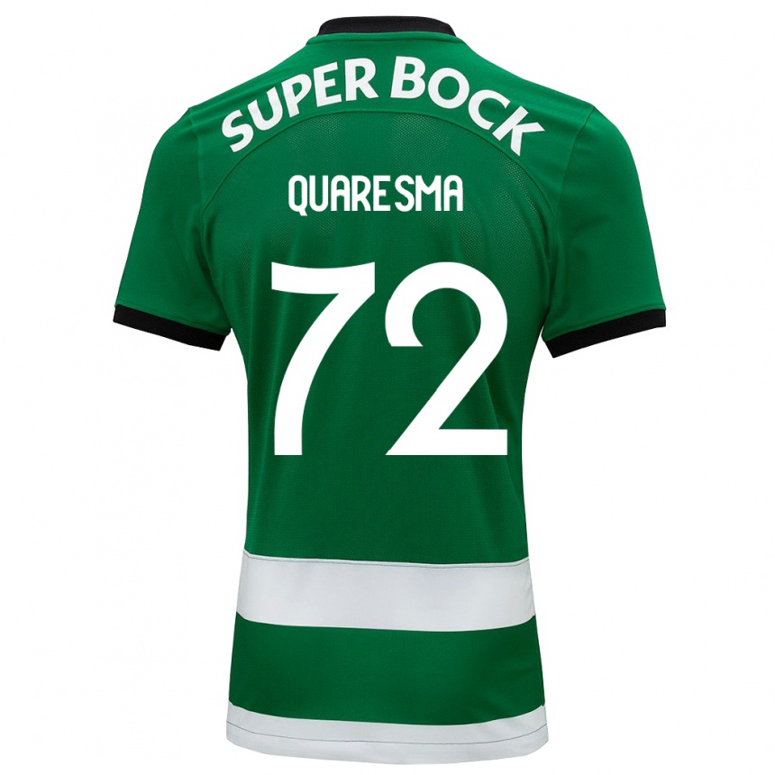 Niño Fútbol Camiseta Eduardo Quaresma #72 Verde 1ª Equipación 2023/24