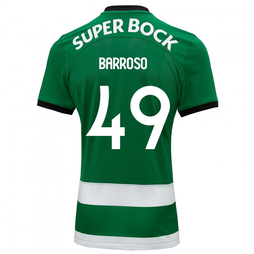 Niño Fútbol Camiseta Leonardo Barroso #49 Verde 1ª Equipación 2023/24