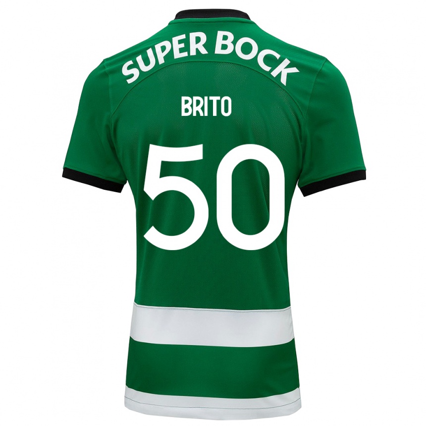 Niño Fútbol Camiseta Alexandre Brito #50 Verde 1ª Equipación 2023/24