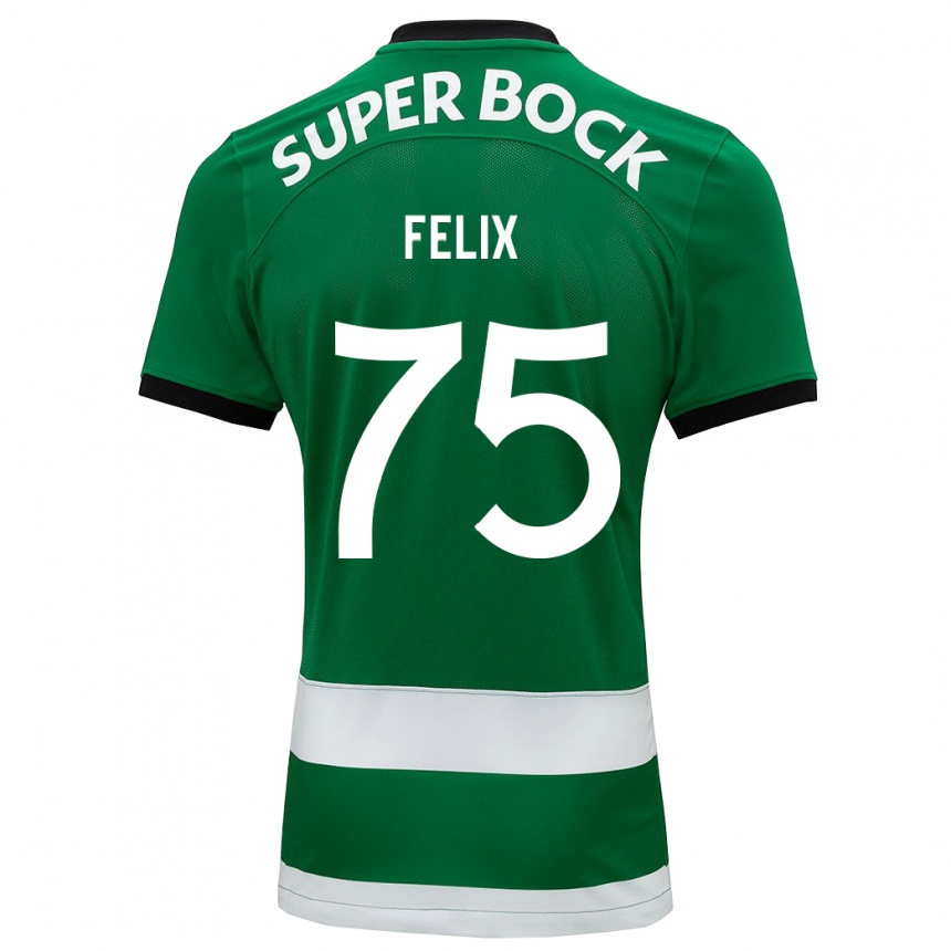 Niño Fútbol Camiseta Vando Félix #75 Verde 1ª Equipación 2023/24