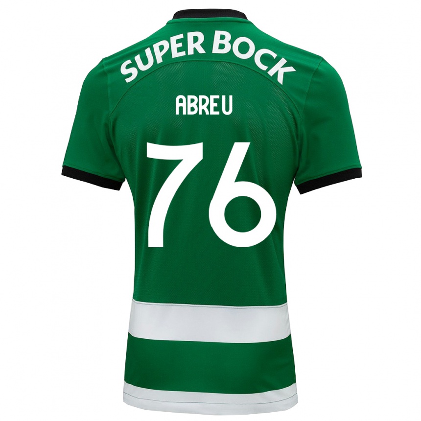 Niño Fútbol Camiseta Diogo Abreu #76 Verde 1ª Equipación 2023/24