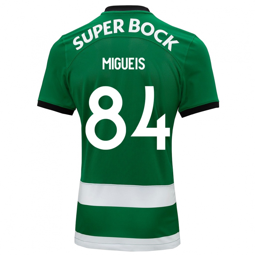 Niño Fútbol Camiseta Pedro Miguéis #84 Verde 1ª Equipación 2023/24