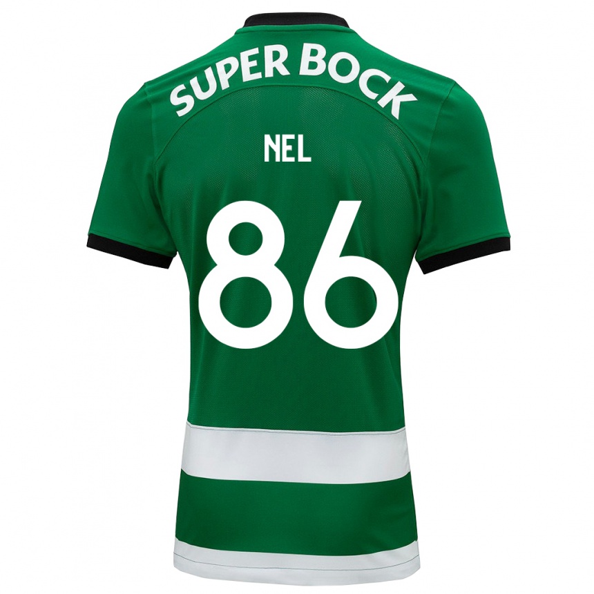 Niño Fútbol Camiseta Rafael Nel #86 Verde 1ª Equipación 2023/24