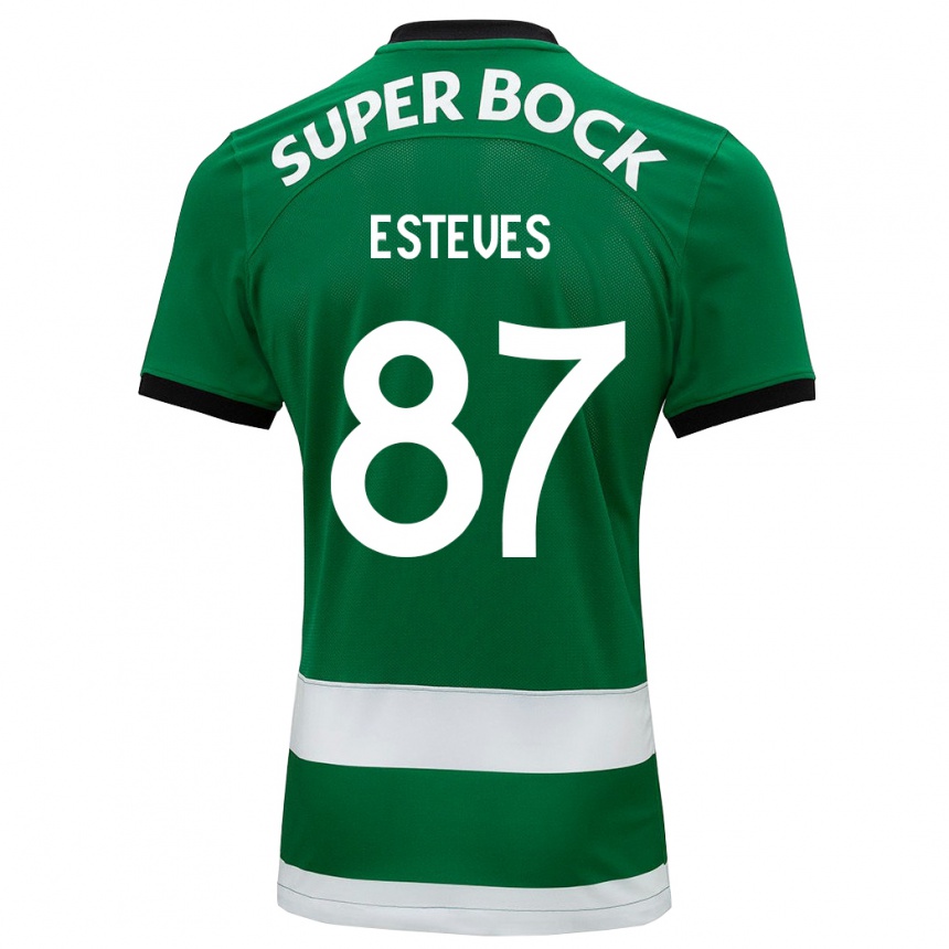 Niño Fútbol Camiseta Gonçalo Esteves #87 Verde 1ª Equipación 2023/24