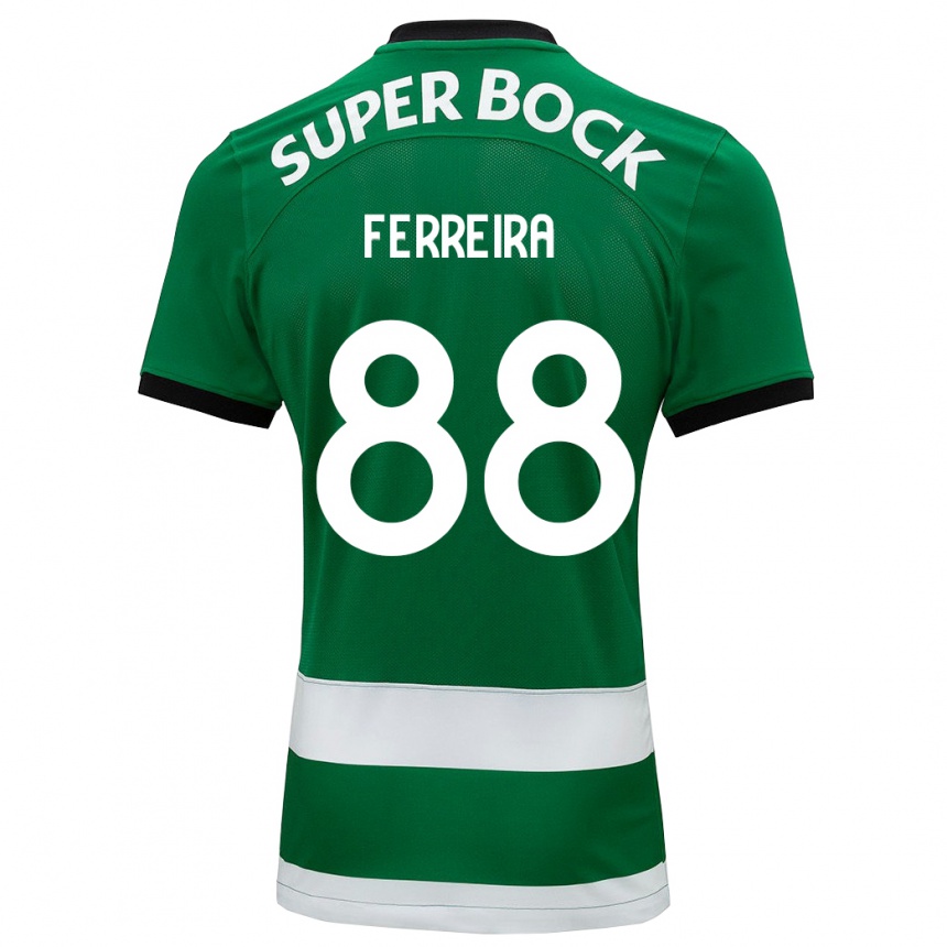 Niño Fútbol Camiseta Tiago Ferreira #88 Verde 1ª Equipación 2023/24