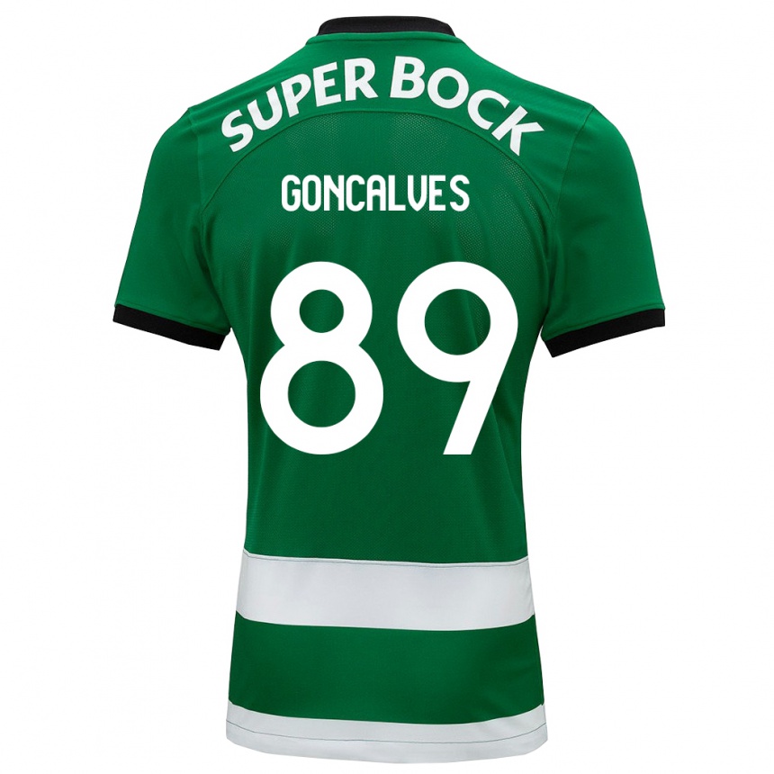 Niño Fútbol Camiseta André Gonçalves #89 Verde 1ª Equipación 2023/24