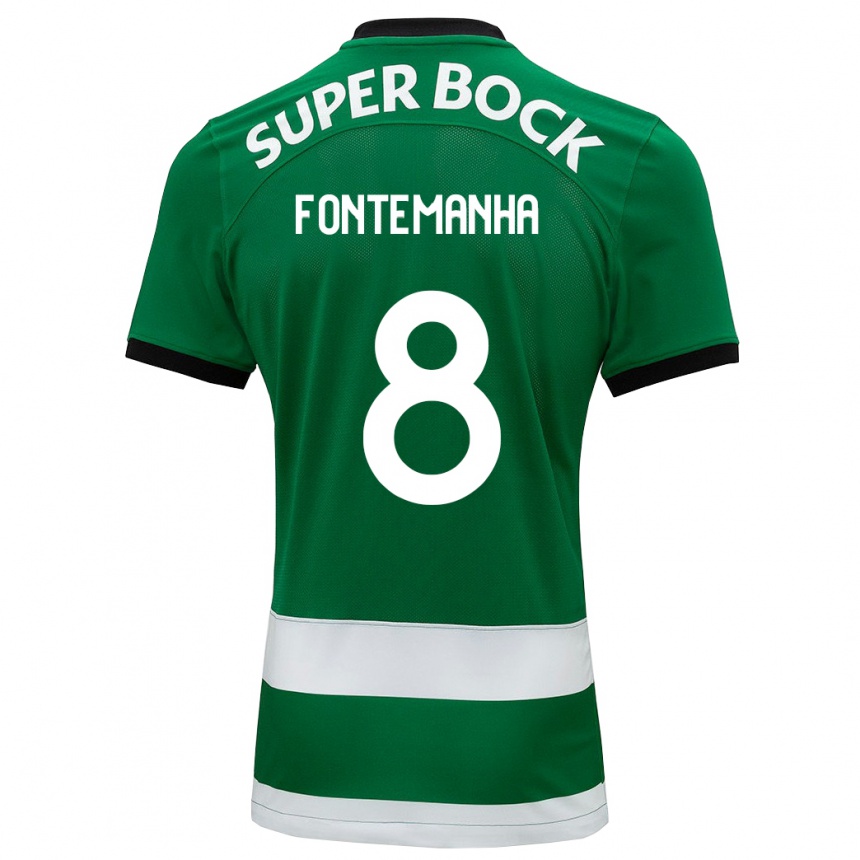 Niño Fútbol Camiseta Rita Fontemanha #8 Verde 1ª Equipación 2023/24