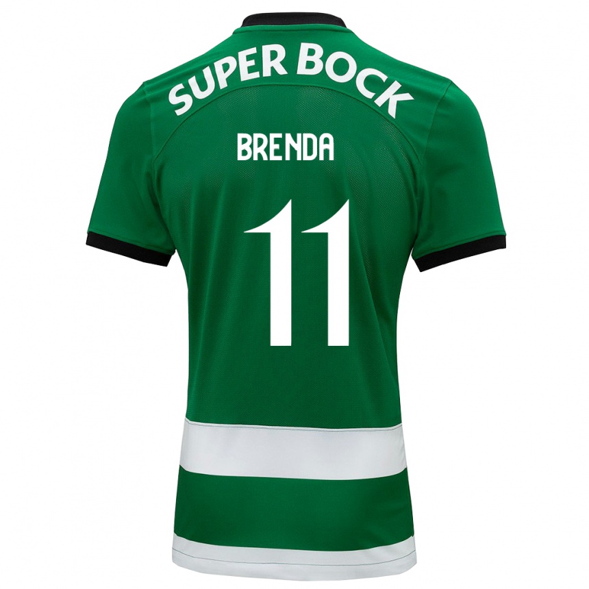 Niño Fútbol Camiseta Brenda Pérez Soler #11 Verde 1ª Equipación 2023/24