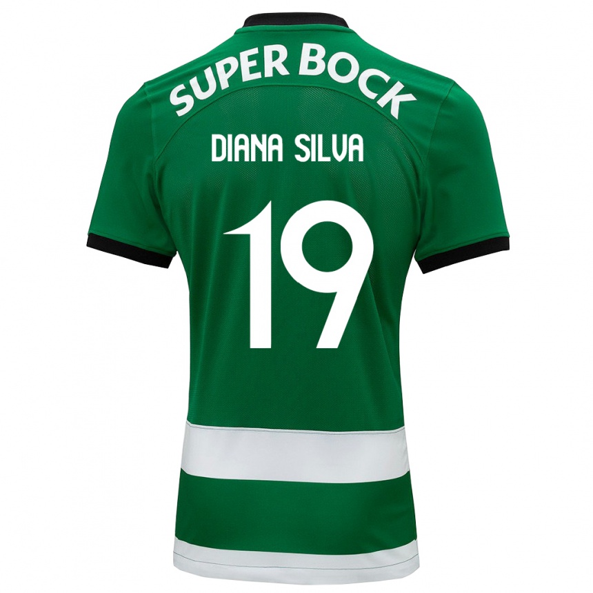 Niño Fútbol Camiseta Diana Micaela Abreu De Sousa E Silva #19 Verde 1ª Equipación 2023/24