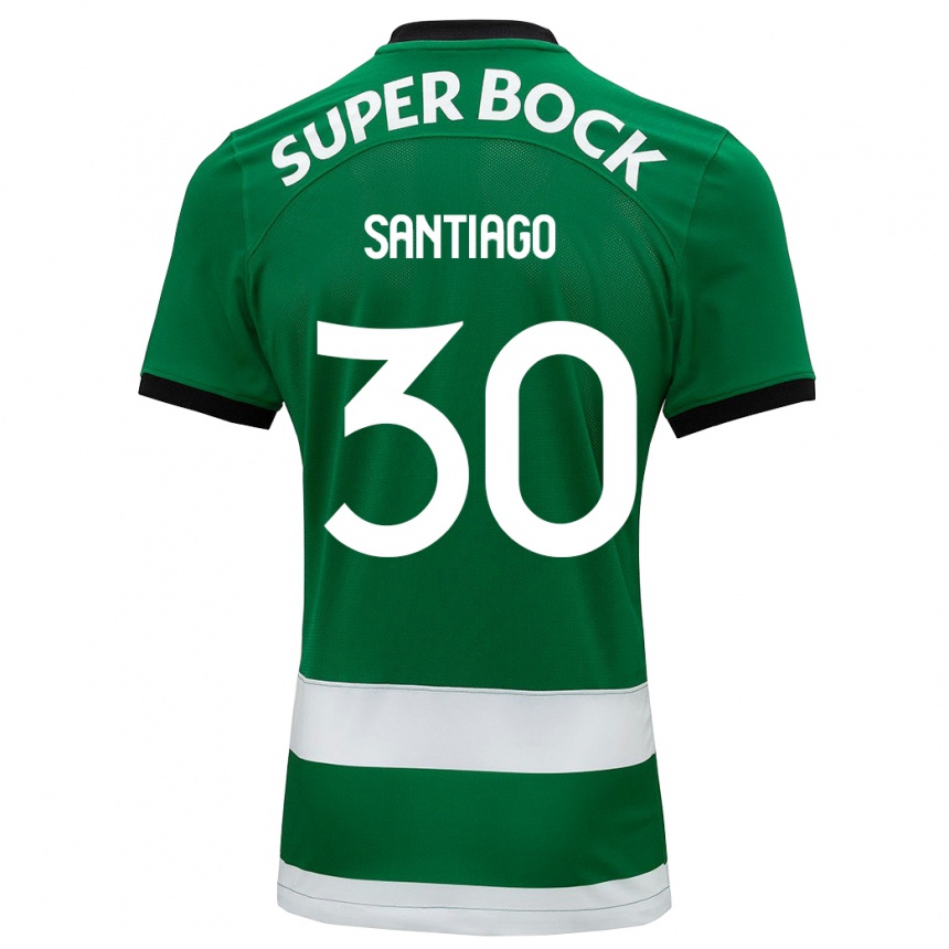 Niño Fútbol Camiseta Carolina Santiago #30 Verde 1ª Equipación 2023/24