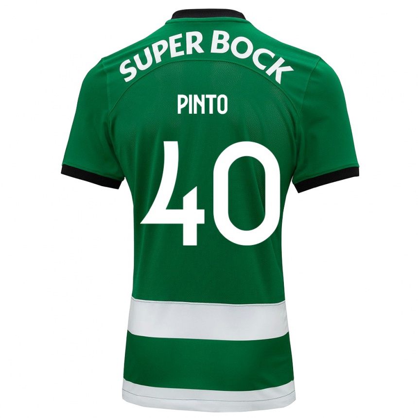 Niño Fútbol Camiseta Rita Pinto De Almeida #40 Verde 1ª Equipación 2023/24