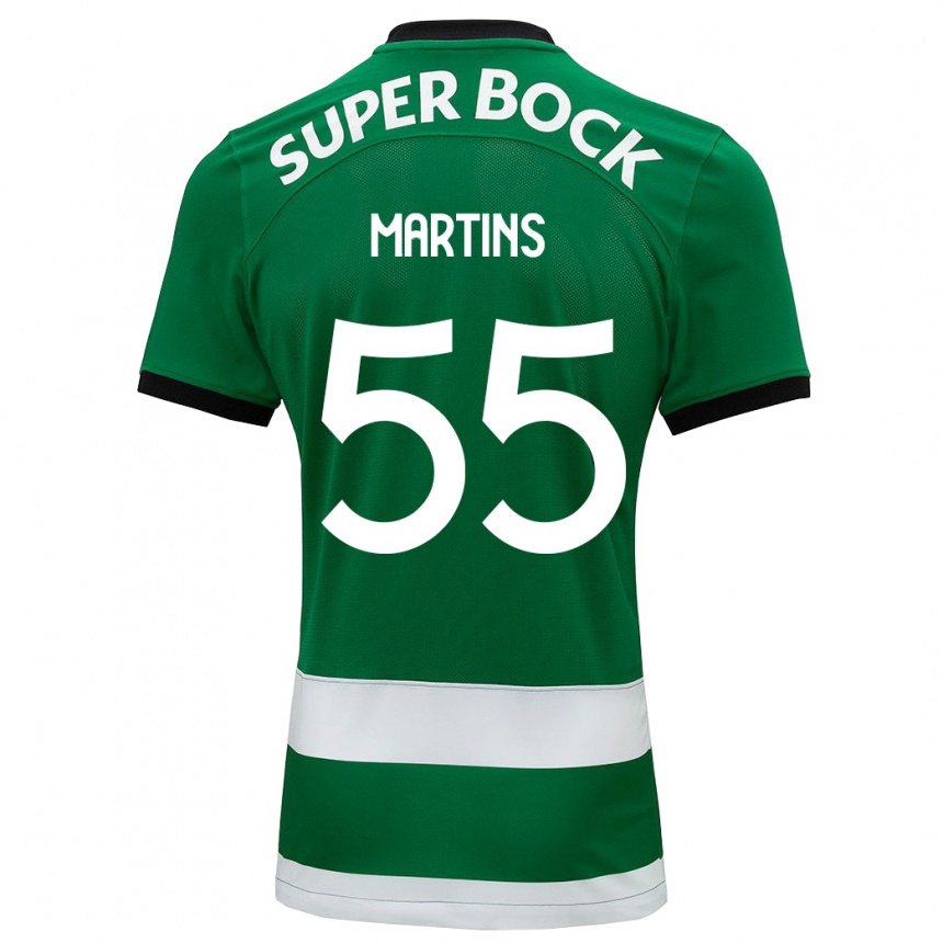 Niño Fútbol Camiseta Carolina Martins #55 Verde 1ª Equipación 2023/24