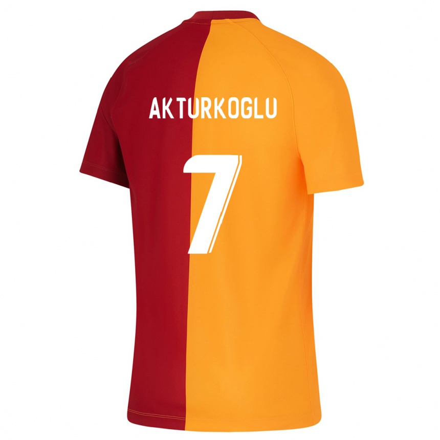 Niño Fútbol Camiseta Kerem Aktürkoğlu #7 Naranja 1ª Equipación 2023/24