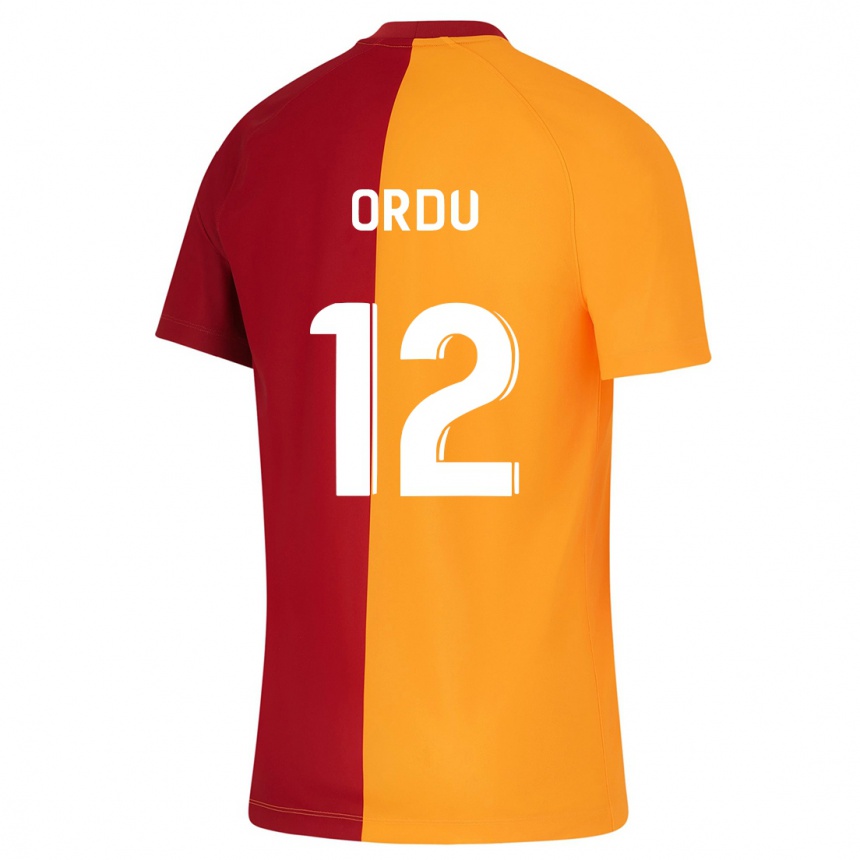 Niño Fútbol Camiseta Atakan Ordu #12 Naranja 1ª Equipación 2023/24