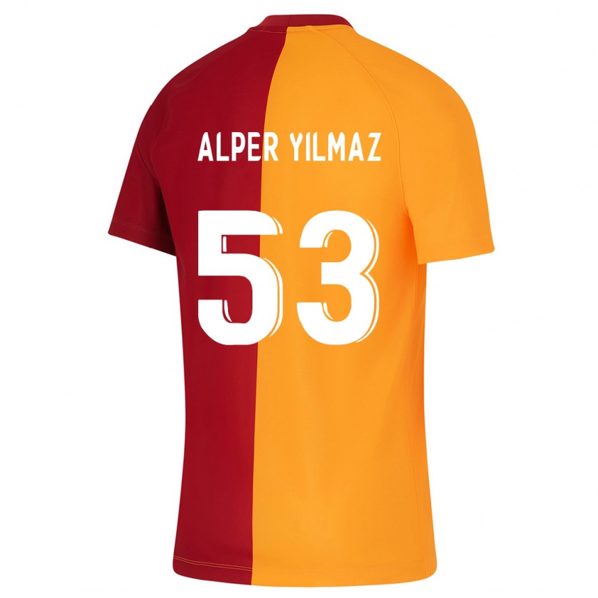 Niño Fútbol Camiseta Barış Alper Yılmaz #53 Naranja 1ª Equipación 2023/24