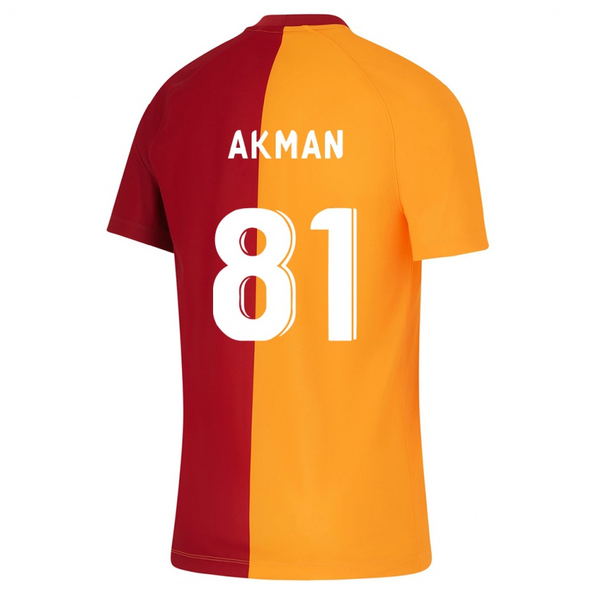 Niño Fútbol Camiseta Hamza Akman #81 Naranja 1ª Equipación 2023/24